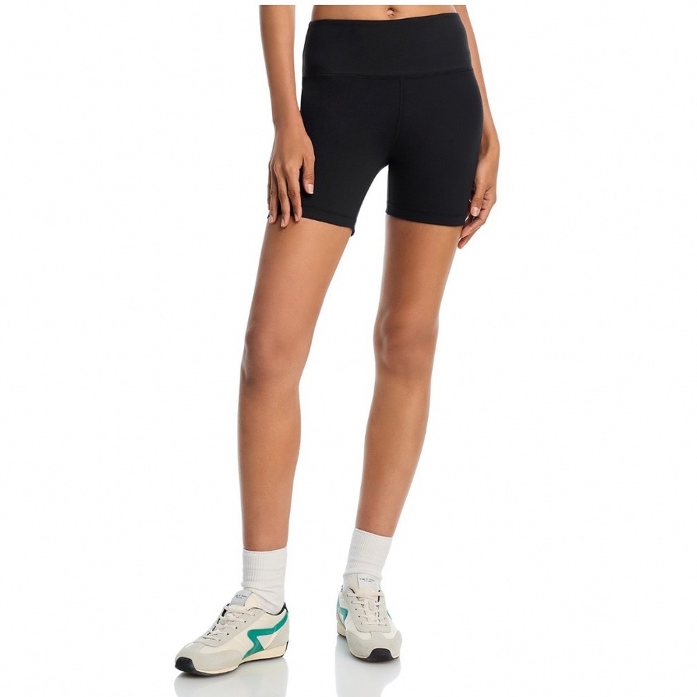 AQUA Athletic Sport Bike Shorts Black High Stretch Wide Waistband Womens XL NWT